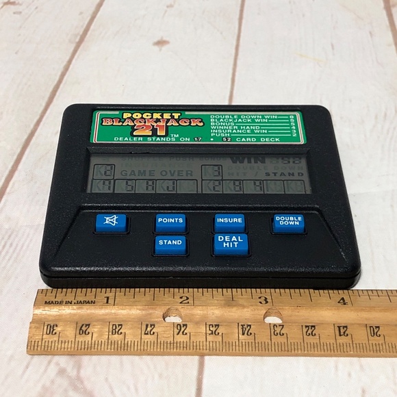 Vtg Blackjack 21 Electronic Handheld Casino Game Radica Model 1450 Tested Works - Picture 5 of 5